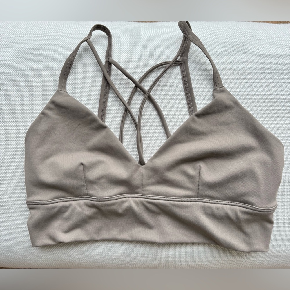 ALO Yoga Taupe Strappy Bralette